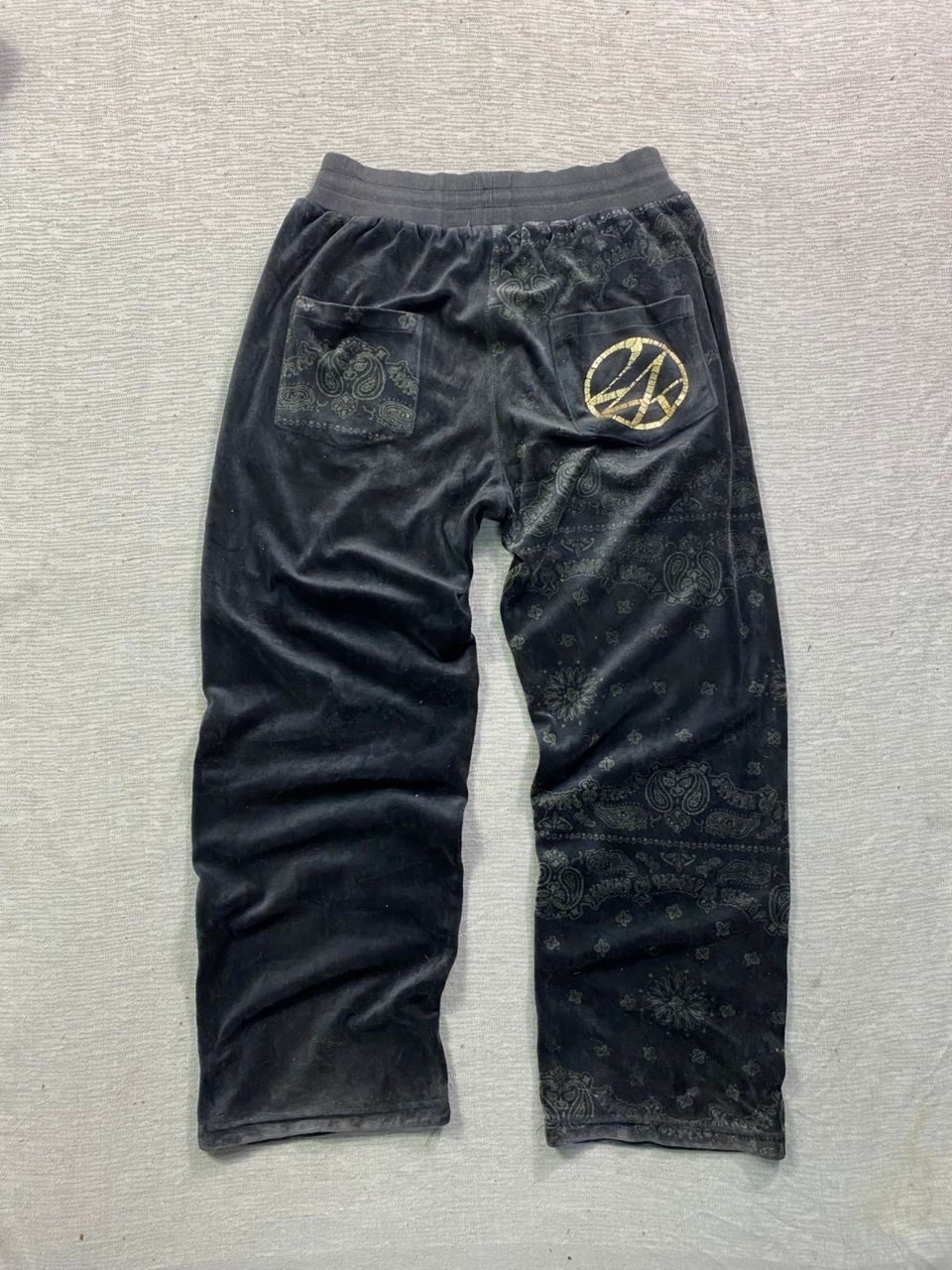 Japanese Brand SWAG!! 24Karats Gold Digger Velour Sweatpants Size US 30 / EU 46 - 7 Thumbnail