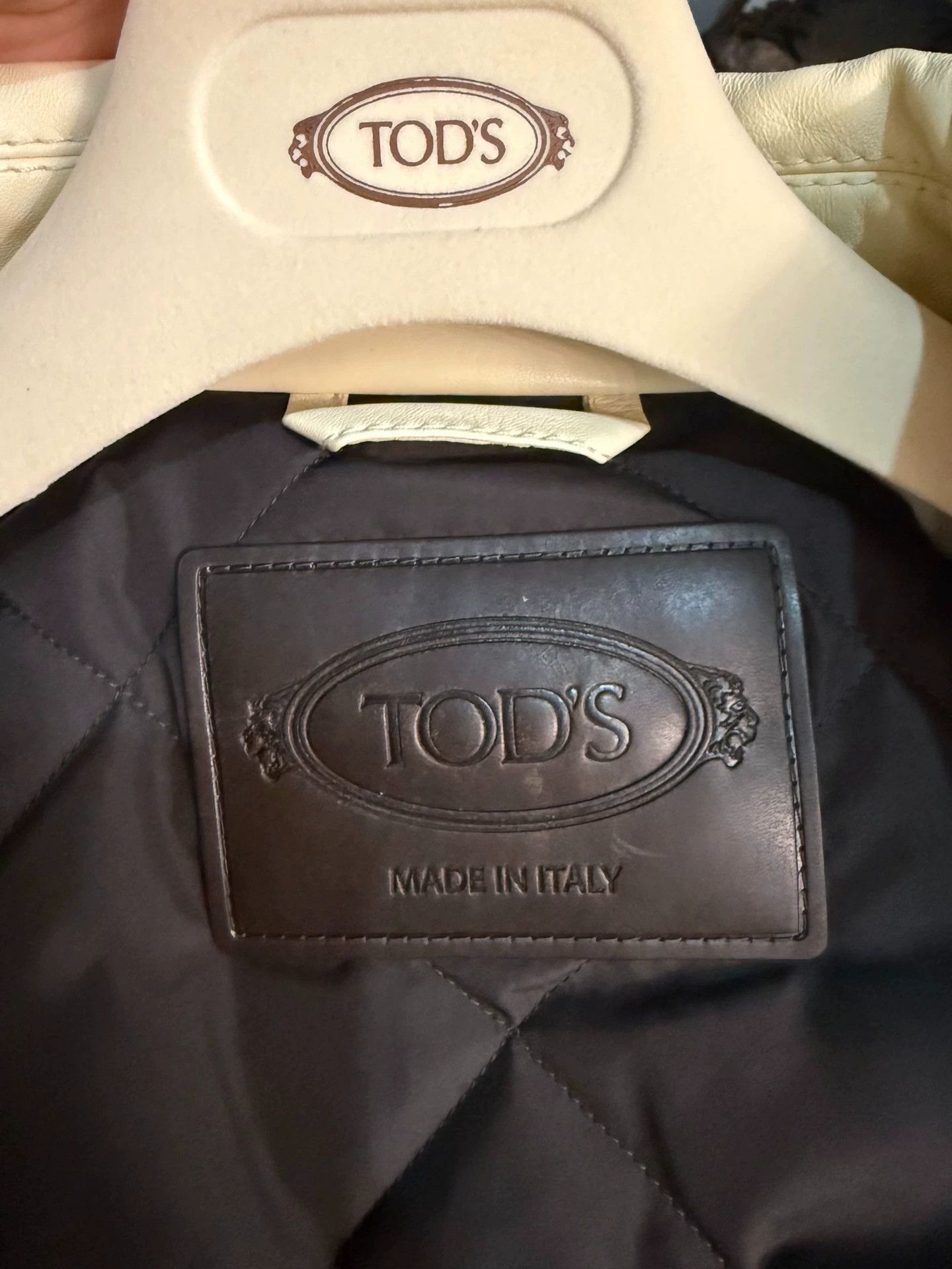 Tod's TOD'S Men's Leather Jacket 48 (New - Tags Removed) Size US M / EU 48-50 / 2 - 5 Thumbnail