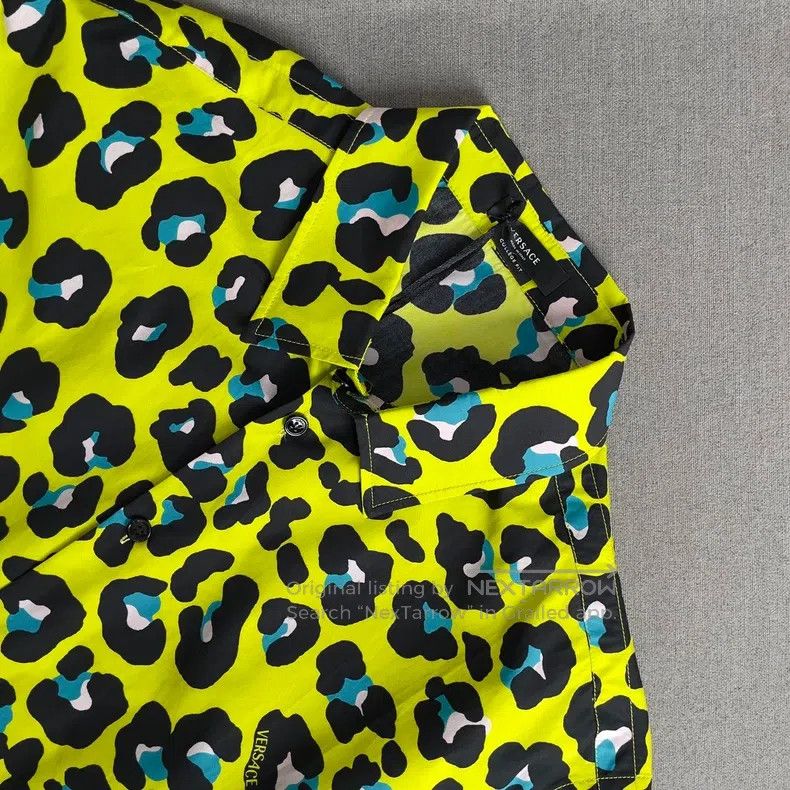 Versace Versace Printed single-breasted short sleeve lining Size US L / EU 52-54 / 3 - 4 Thumbnail