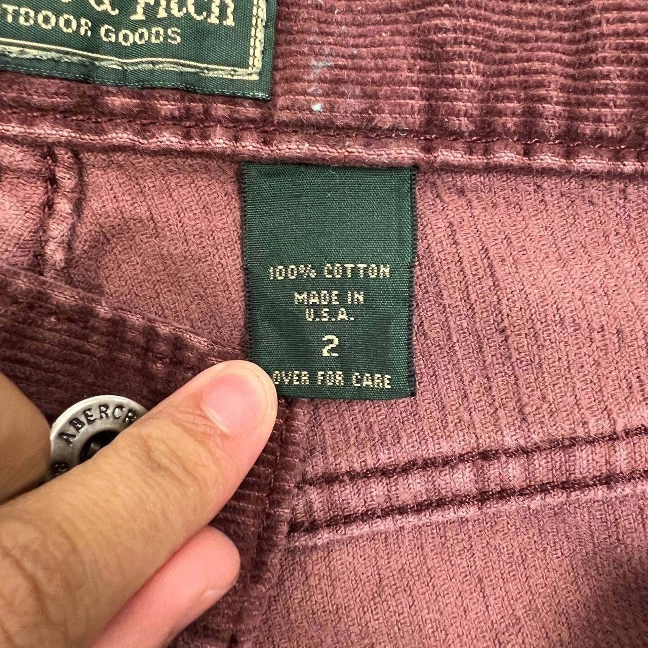 Abercrombie & Fitch Vintage Abercrombie & Fitch Pants Women 2 Corduroy 28x31 Size 29" - 8 Thumbnail