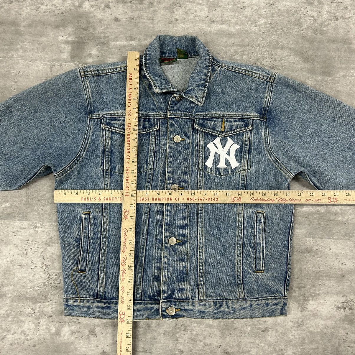 MLB × Vintage vintage New York Yankees denim jacket sz large Size US L / EU 52-54 / 3 - 4 Thumbnail