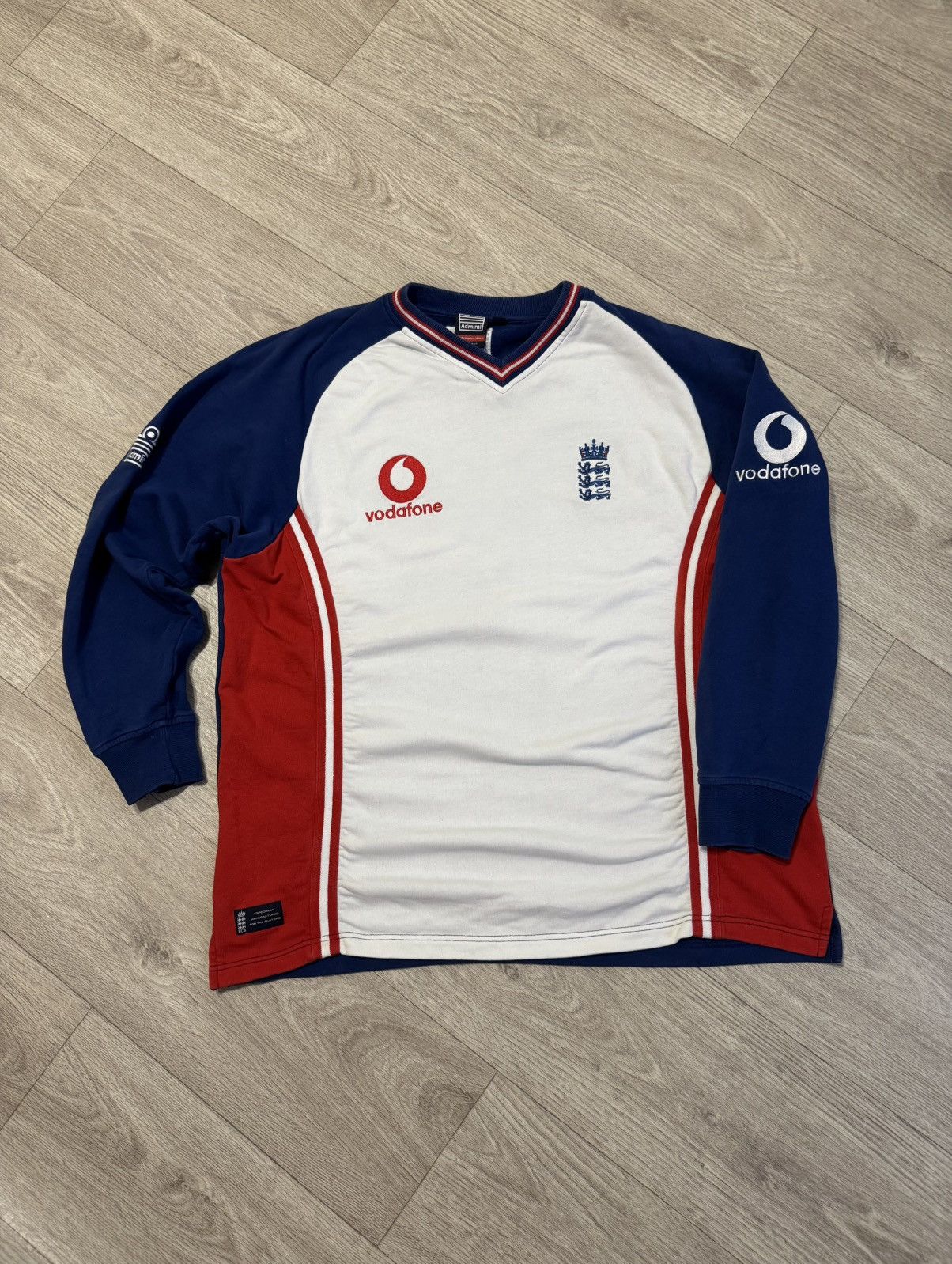 Vintage 🔷Rare Vintage Admiral England Cricket Vodafone Sweatshirt🔷 Size US XL / EU 56 / 4 - 1 Thumbnail