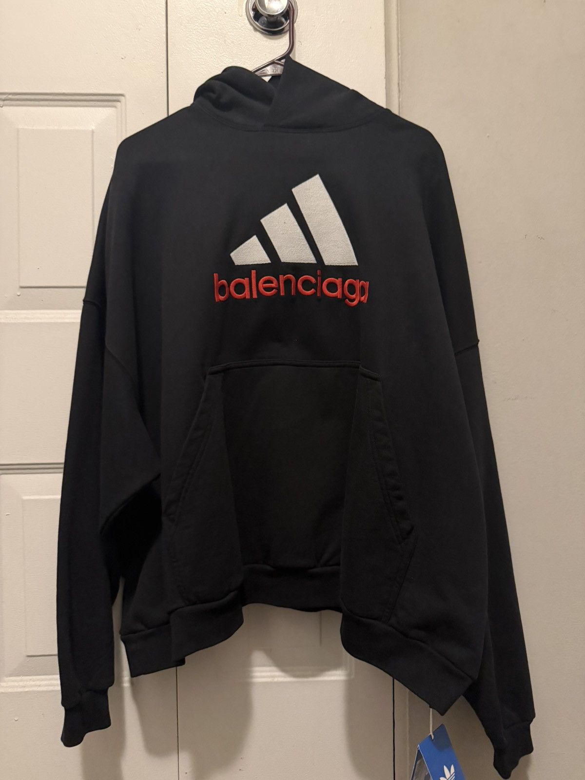 Adidas × Balenciaga Balenciaga x Adidas Oversized Hoodie Size US S / EU 44-46 / 1 - 1 Thumbnail