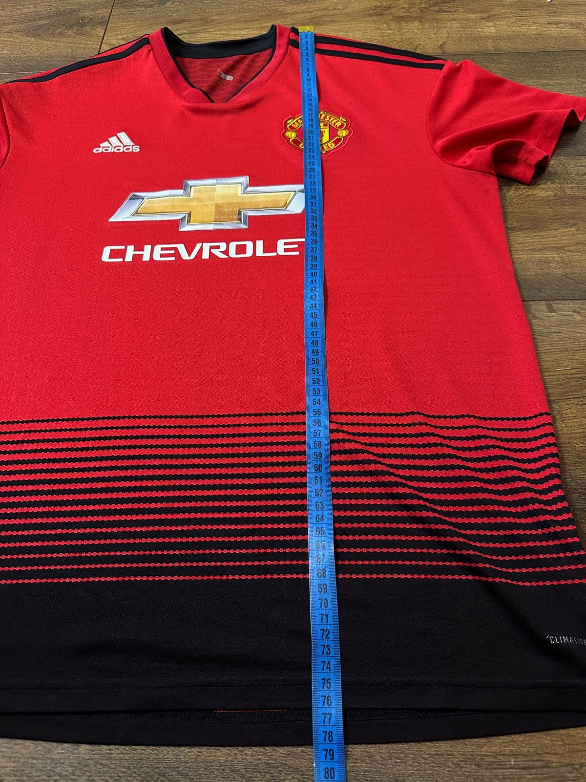 Adidas MANCHESTER UNITED 2018 2019 HOME FOOTBALL SHIRT KIT JERSEY Size US XL / EU 56 / 4 - 13 Thumbnail