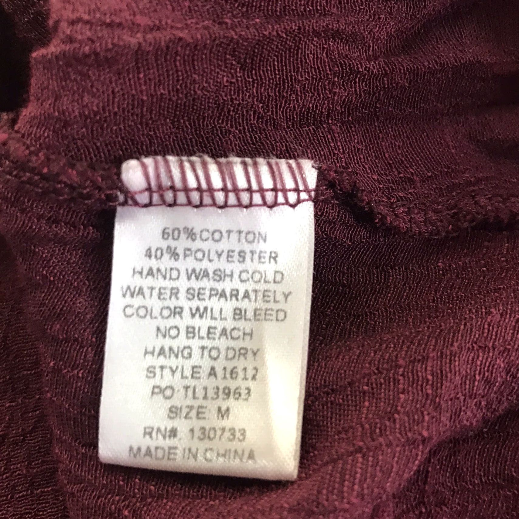 Vintage VINTAGE Umgee Crochet Sheer Blouse Women's Size M Burgundy/Cream Bohemian Lightweight Short Sleeve Size M / US 6-8 / IT 42-44 - 4 Thumbnail