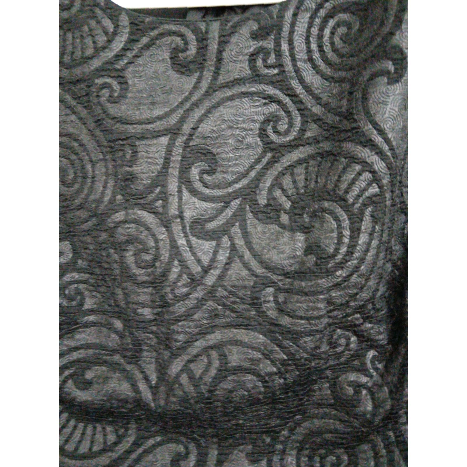 Vintage Codigo Top Womens L Black Paisley Sleeveless Back Tie Formal Crop Size L / US 10 / IT 46 - 4 Thumbnail