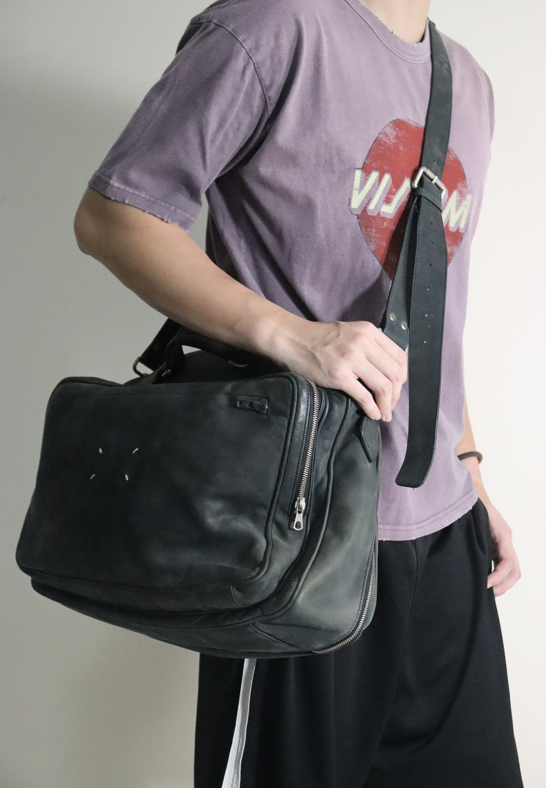 Maison Margiela Maison Martin Margiela Nubuck Leather travelling bag Size ONE SIZE - 3 Thumbnail