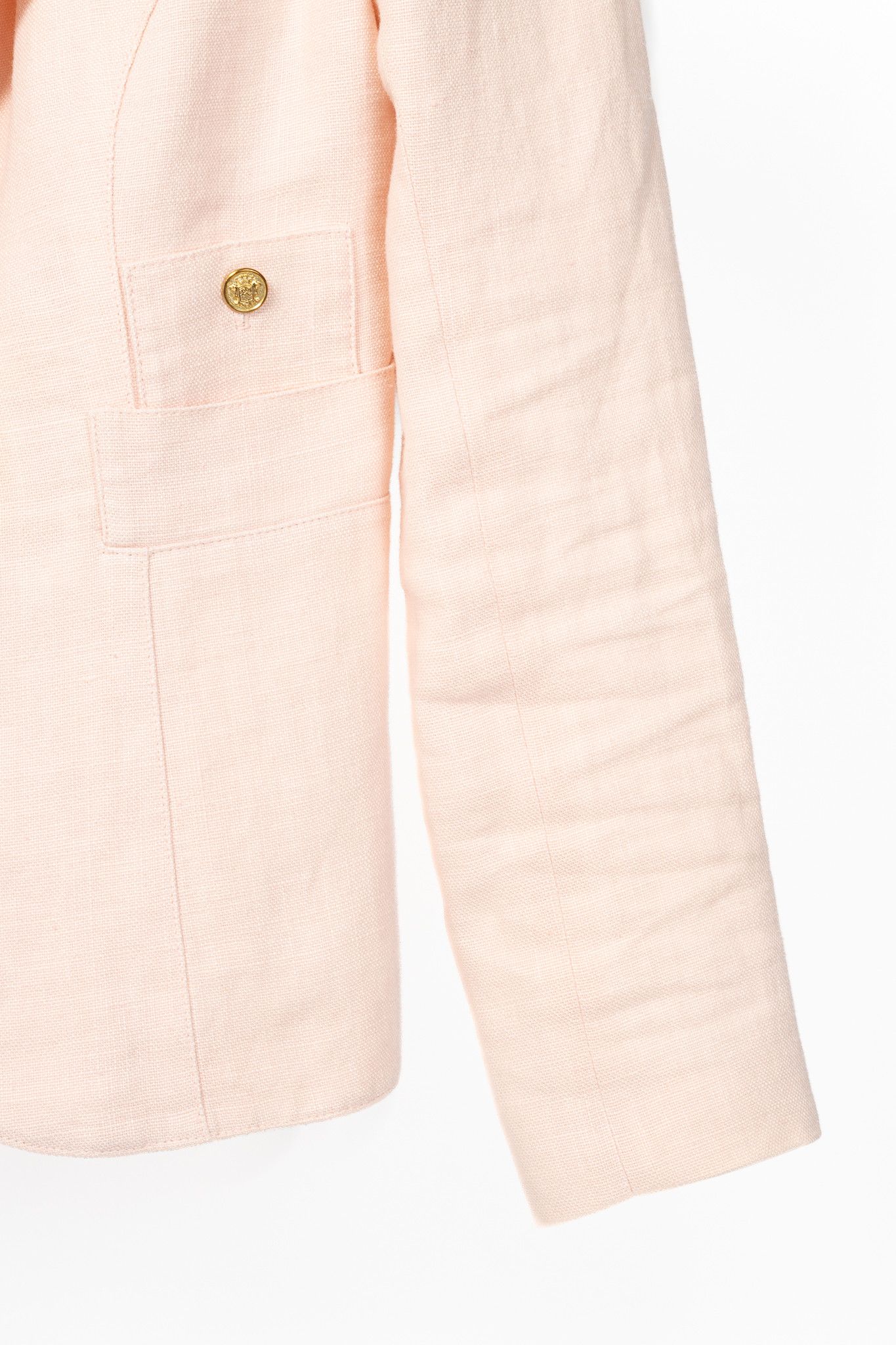 SMYTHE Smythe Classic Duchess Linen Single-Breasted Blazer Size M / US 6-8 / IT 42-44 - 6 Thumbnail