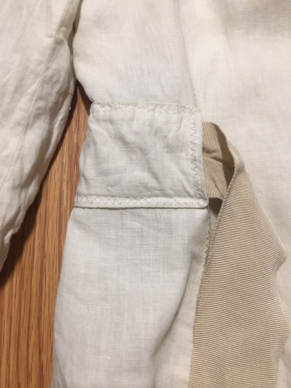 Carolina Herrera Carolina Herrera Beige Linen Vintage Light Jacket Size 8 Size S / US 4 / IT 40 - 10 Thumbnail