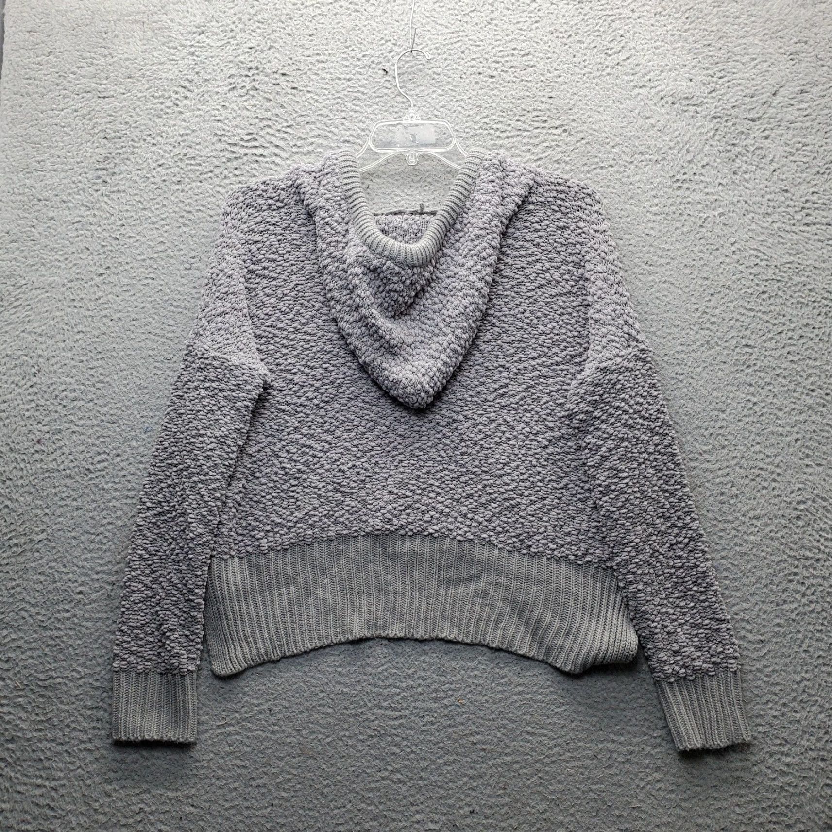 Vintage POL Hooded Sweater Womens S Gray POL15 Size S / US 4 / IT 40 - 2 Thumbnail
