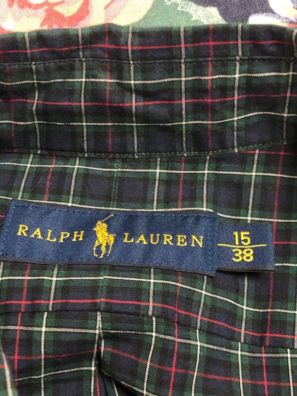 Polo Ralph Lauren × RRL Ralph Lauren Vintage Polo Ralph Lauren Check Pony Button Up Shirt Size US M / EU 48-50 / 2 - 2 Thumbnail