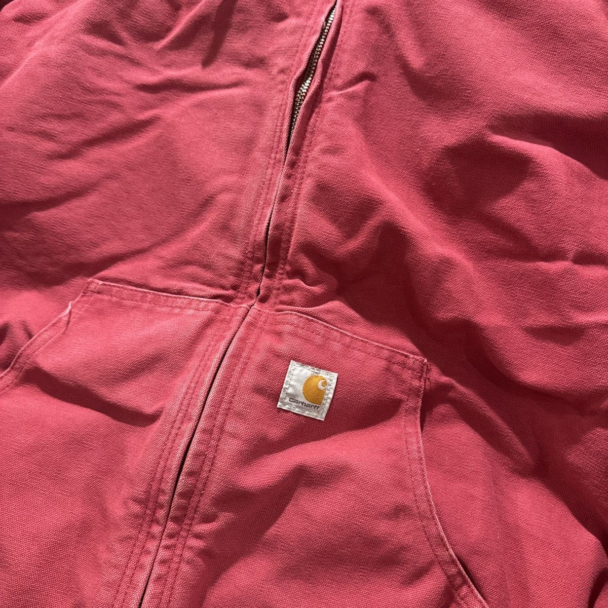 Carhartt Vintage Carhartt WJ130 624 Womens Pink Workwear Jacket Quilt Size L / US 10 / IT 46 - 2 Thumbnail