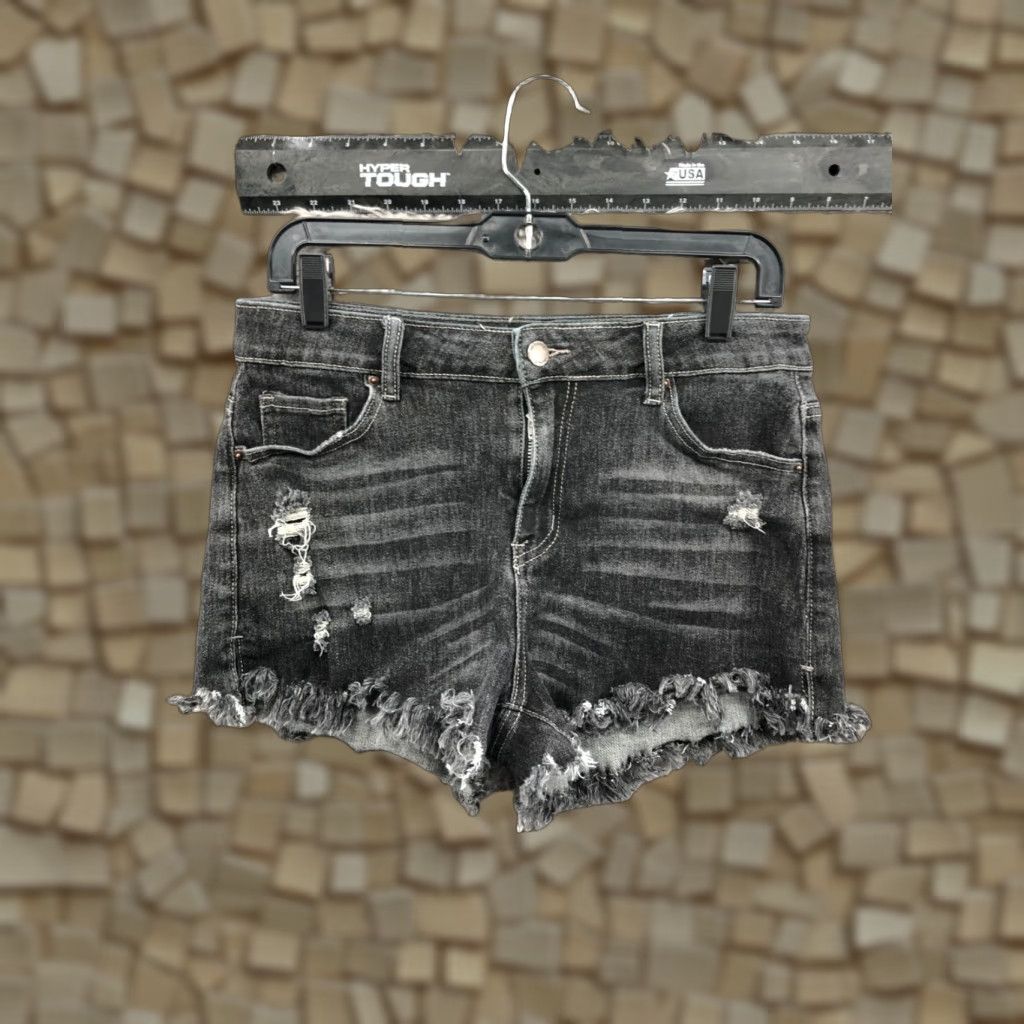 Vintage VINTAGE Jeans High Rise Mom Shorts Womens Size L Dark Wash Black Denim Jean Size 36" / US 14 / IT 50 - 1 Thumbnail