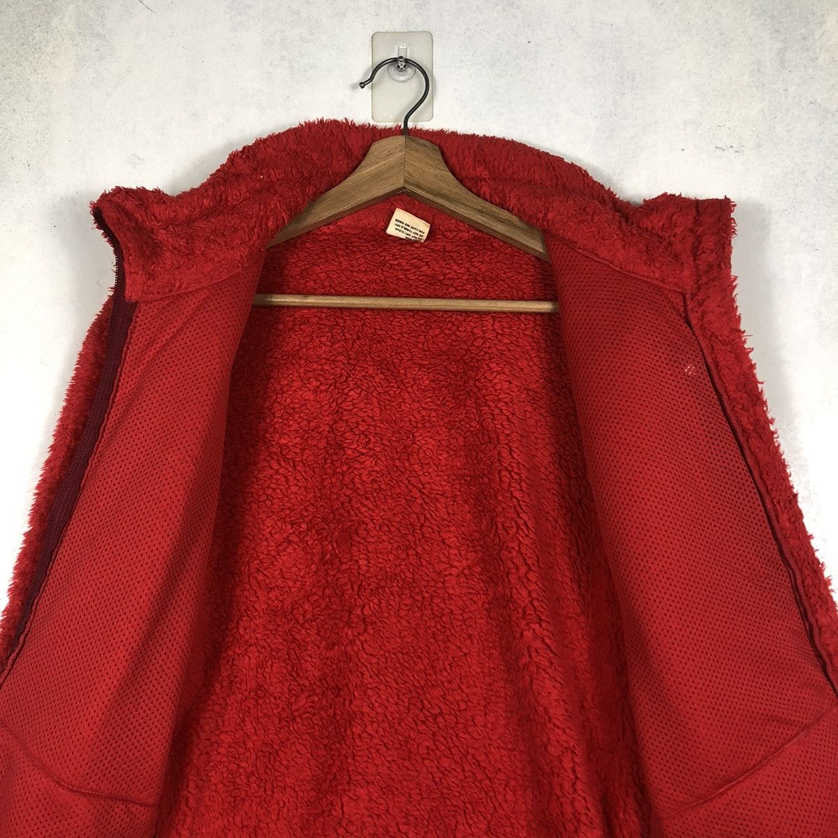 Japanese Brand 📌VINTAGE ZIPPER FLEECE JACKET EDWIN RARE RICH RED Size US XL / EU 56 / 4 - 15 Thumbnail
