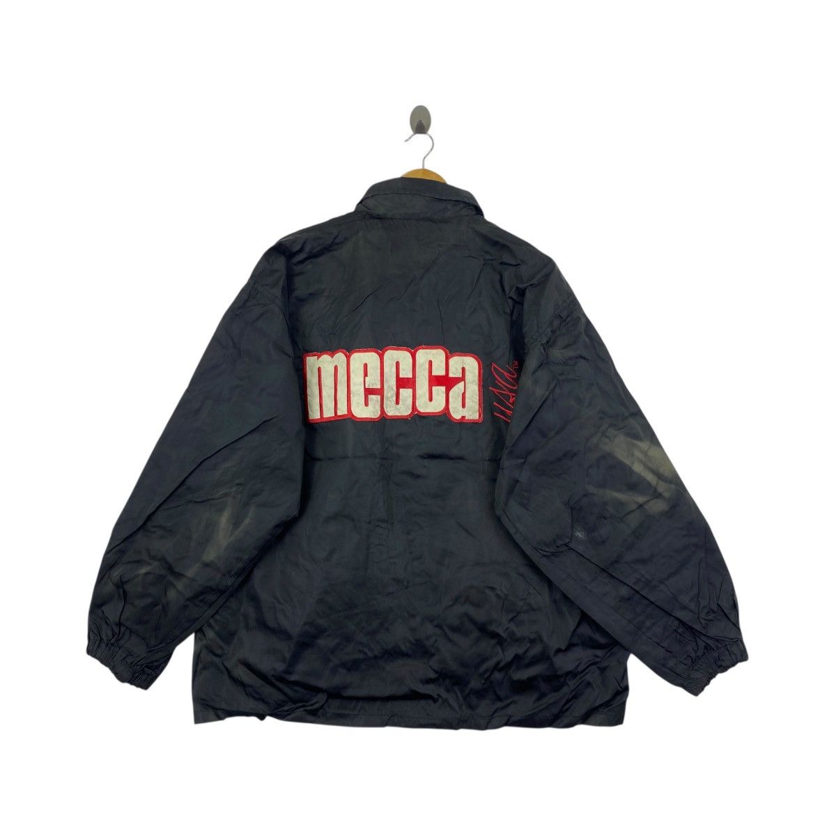 Mecca Y2K MECCA Usa Coach Jacket Big Logo Streetwear Faded Size US XL / EU 56 / 4 - 5 Thumbnail
