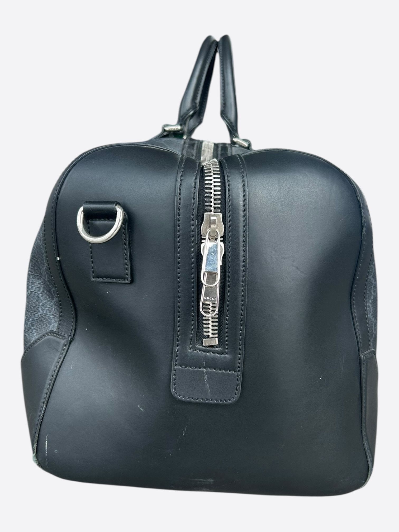Gucci Gucci Black GG Monogram Large Duffel Bag Size ONE SIZE - 2 Thumbnail