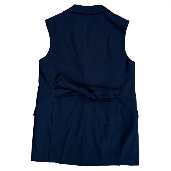 Other VIKTORIA & WOODS Repertoire Navy Blue Sleeveless Blazer Size S / US 4 / IT 40 - 7 Thumbnail