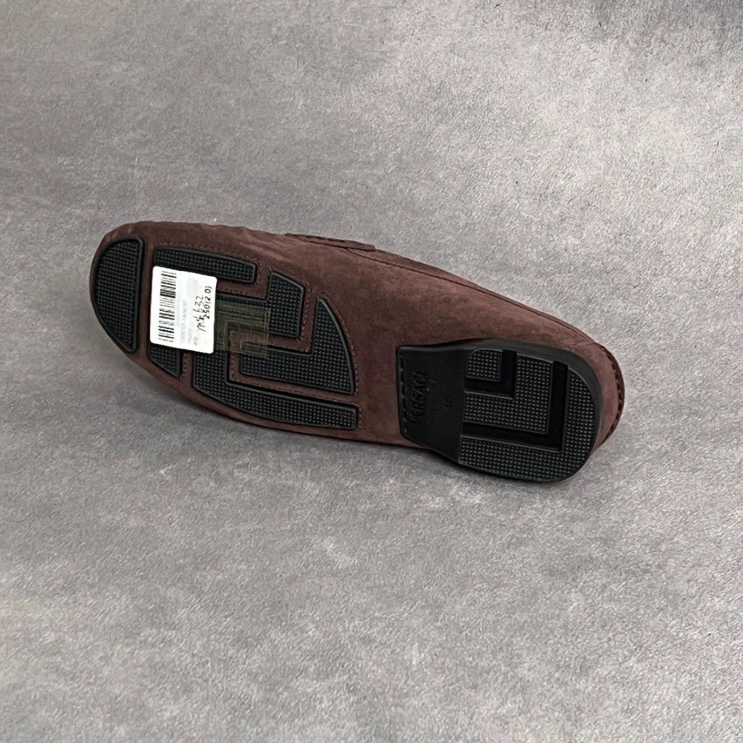 Versace VERSACE Brown Medusa Leather Loafers Size US 8 / IT 38 - 7 Thumbnail
