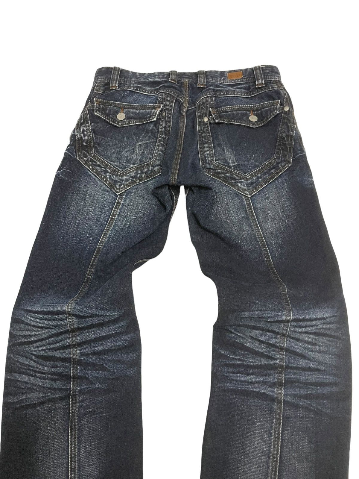 Hysteric Glamour × Nicole Club Nicole Club Ezyme Laser Wash Claw Mark Studded Jeans Size US 30 / EU 46 - 12 Thumbnail