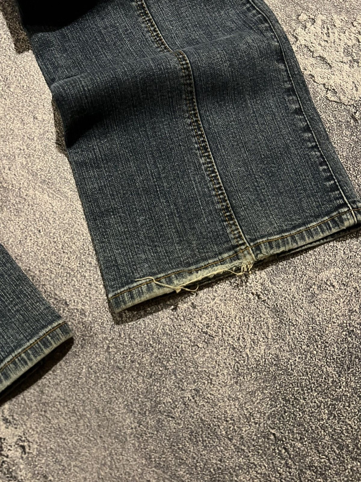 Vintage If Six Was Nine Style Jeans Skinny Flared / Archive Drip 90s Size US 32 / EU 48 - 3 Thumbnail