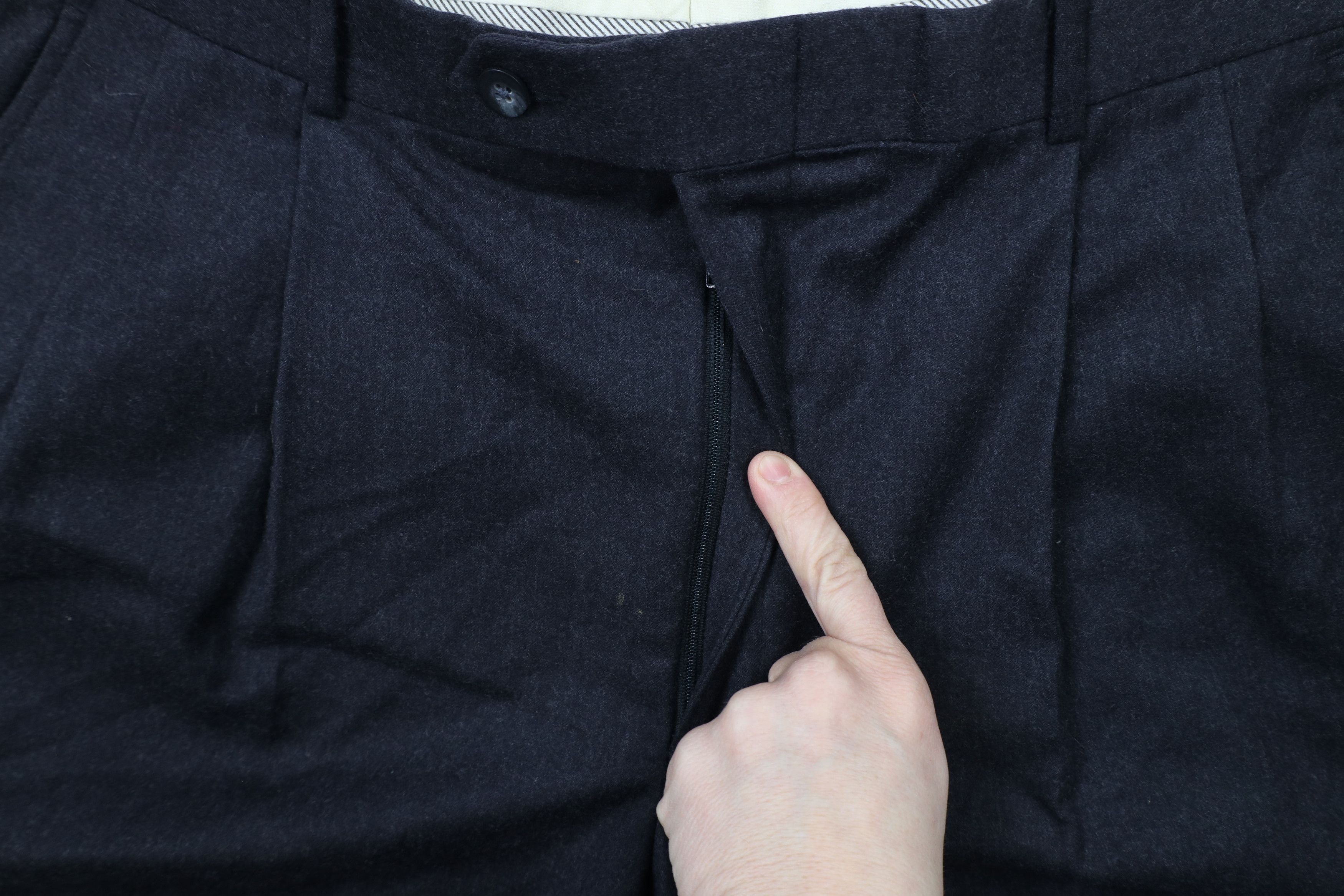Vintage Vintage 90s Streetwear Worsted Wool Wide Leg Chino Pants Size US 34 / EU 50 - 6 Thumbnail