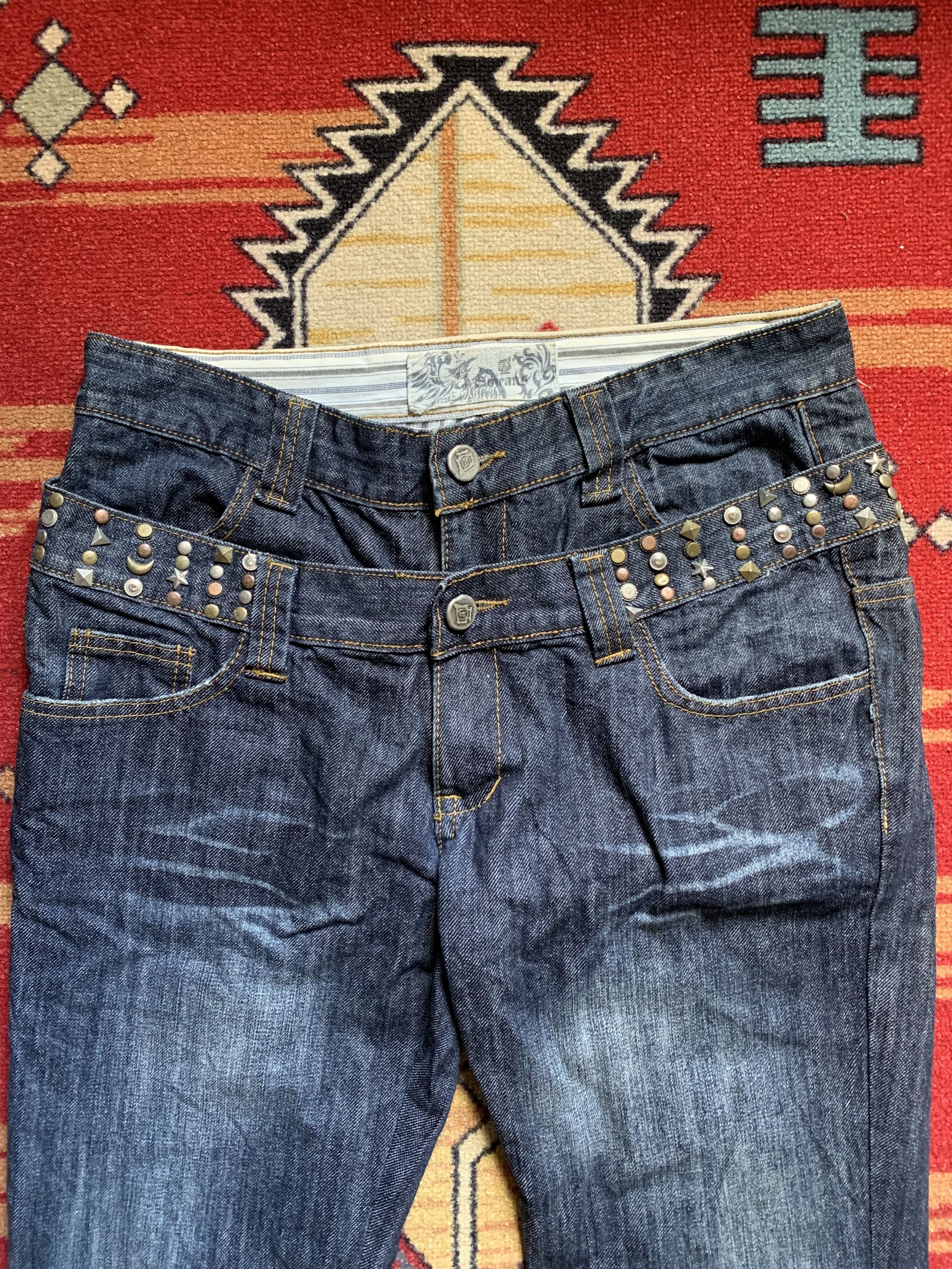 Japanese Brand Denim Pants Double Layer Y2k Style Size US 30 / EU 46 - 2 Thumbnail