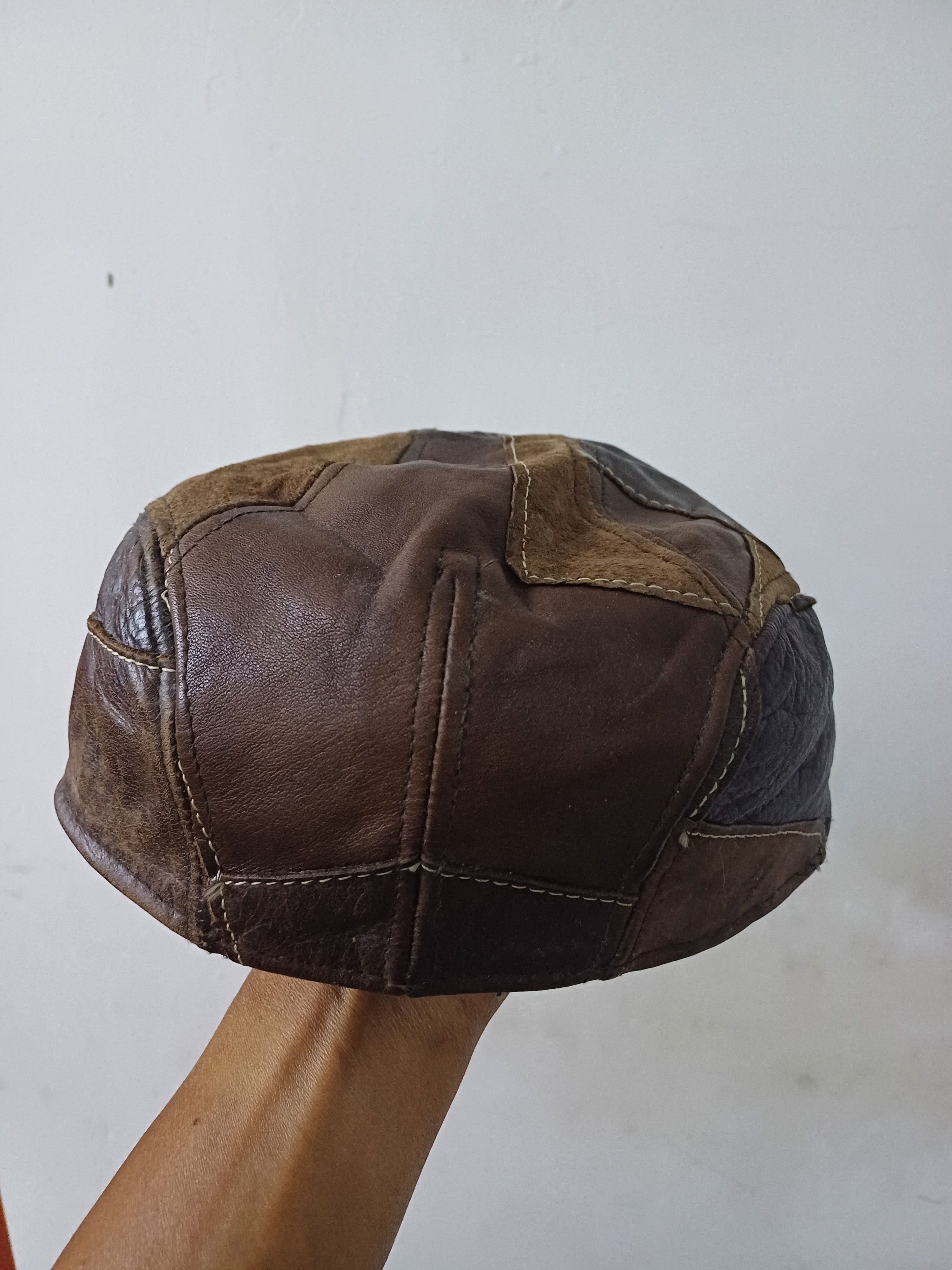 Vintage vintage leather new york hat.co Size ONE SIZE - 3 Thumbnail