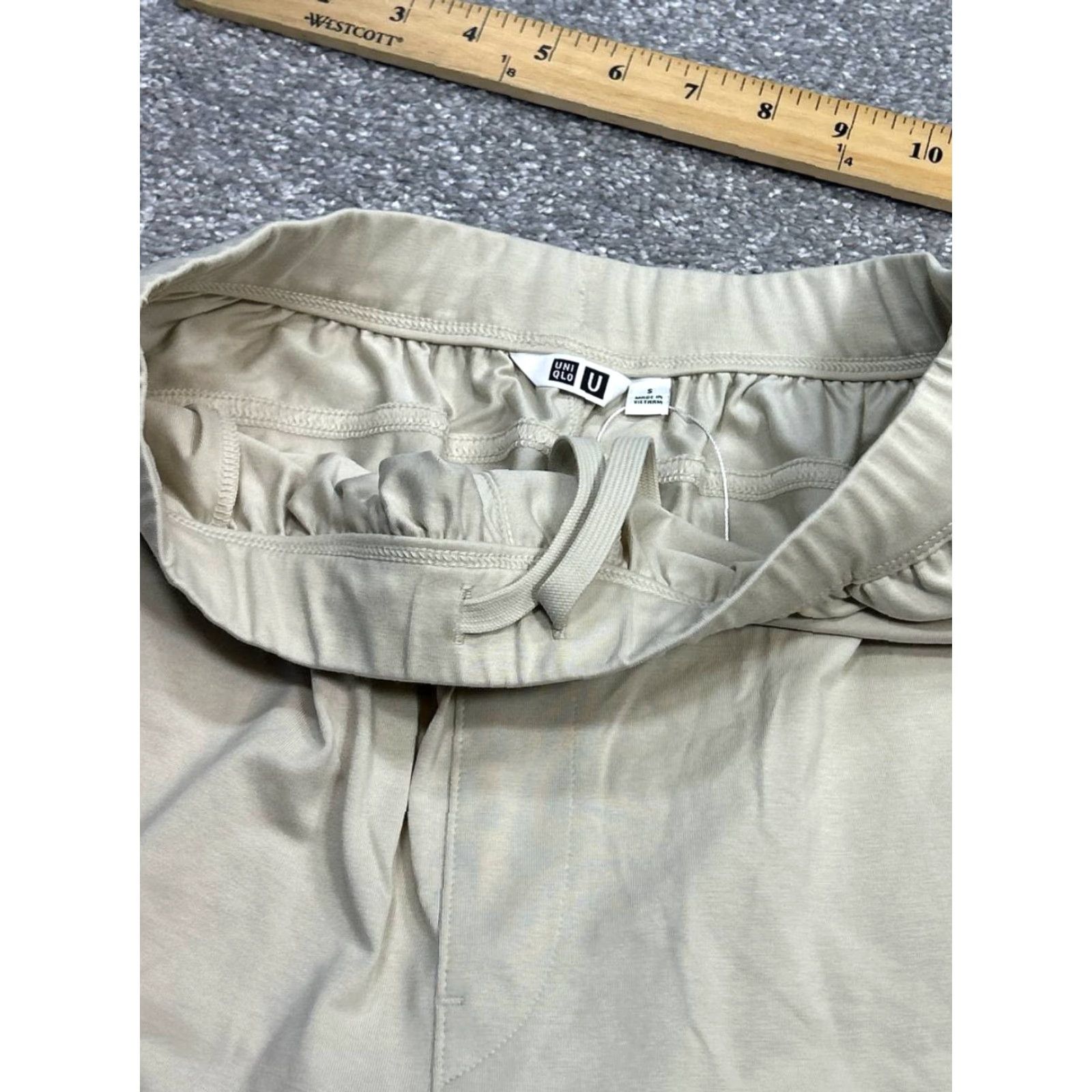 Uniqlo Uniqlo Beis Beige High Rise Drawstring Pants Womens S Regular Size S / US 4 / IT 40 - 6 Thumbnail