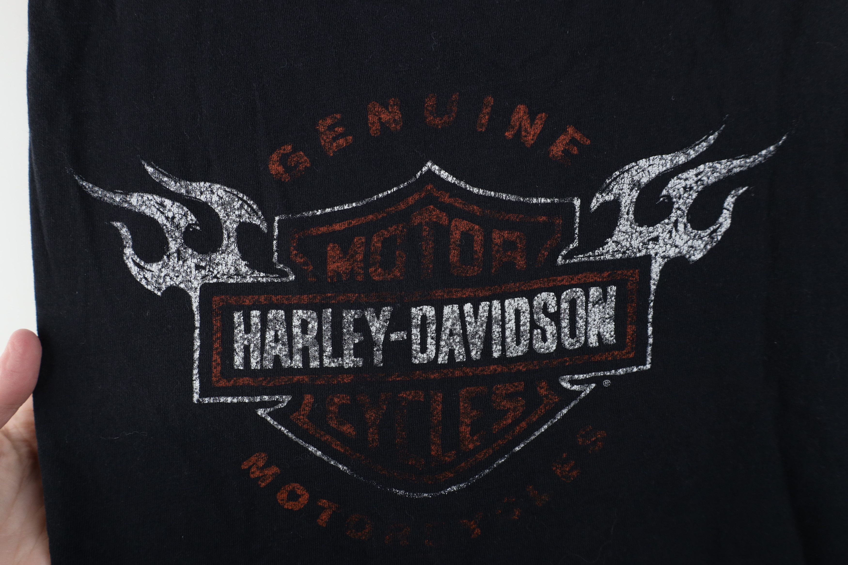 Harley Davidson Vintage Y2K Harley Davidson Fire Flames Tank Top T-Shirt Size US L / EU 52-54 / 3 - 4 Thumbnail
