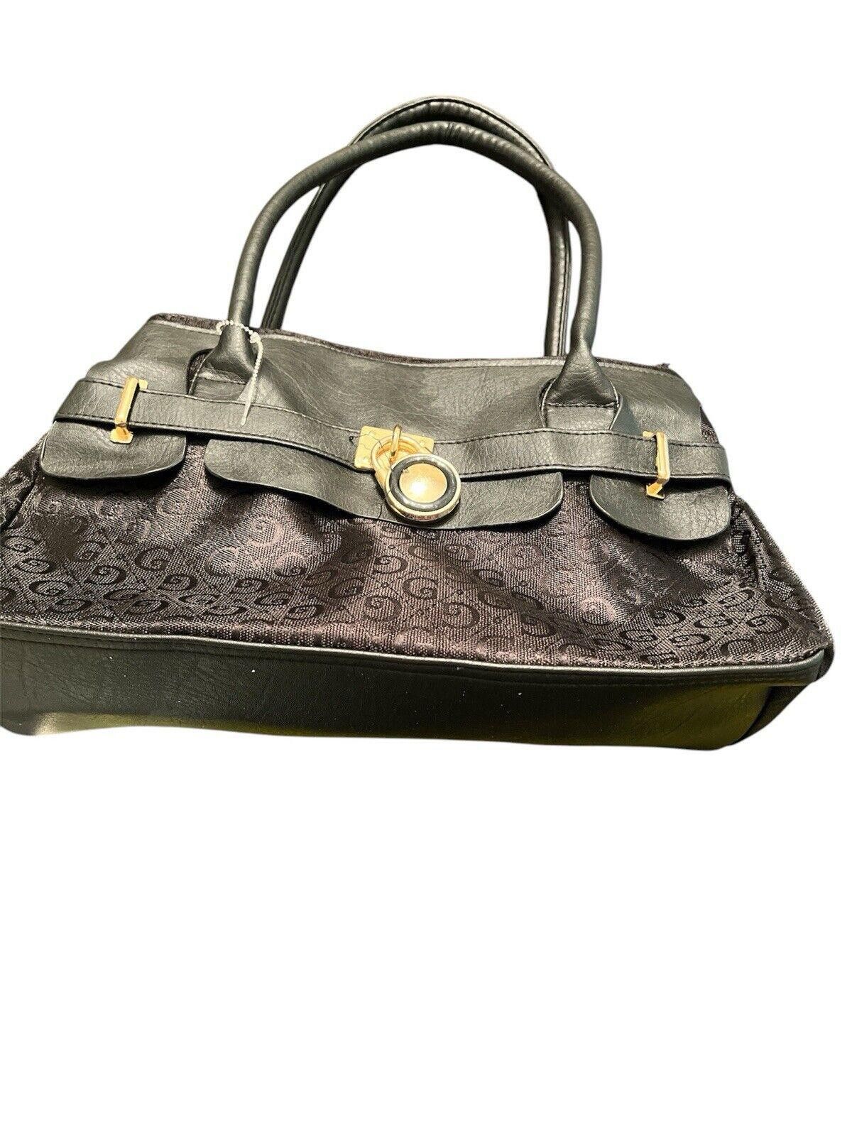 Designer Canvas Faux Leather Shoulder Bag Size ONE SIZE - 6 Thumbnail