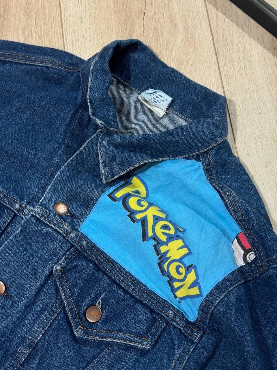 Pokemon Vintage 80s Nutmeg Mills USA Pokemon Custom Denim Jacket Size US XL / EU 56 / 4 - 5 Thumbnail