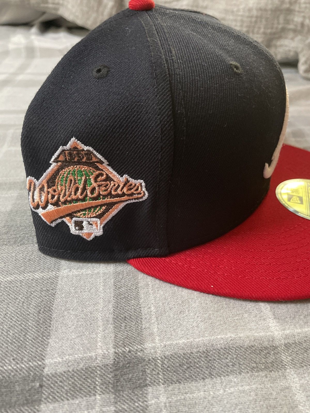 Hat Club Hat Club Manolo Atlanta Braves 7 1/2 Fitted Hat (Brown Brim) Size ONE SIZE - 4 Thumbnail