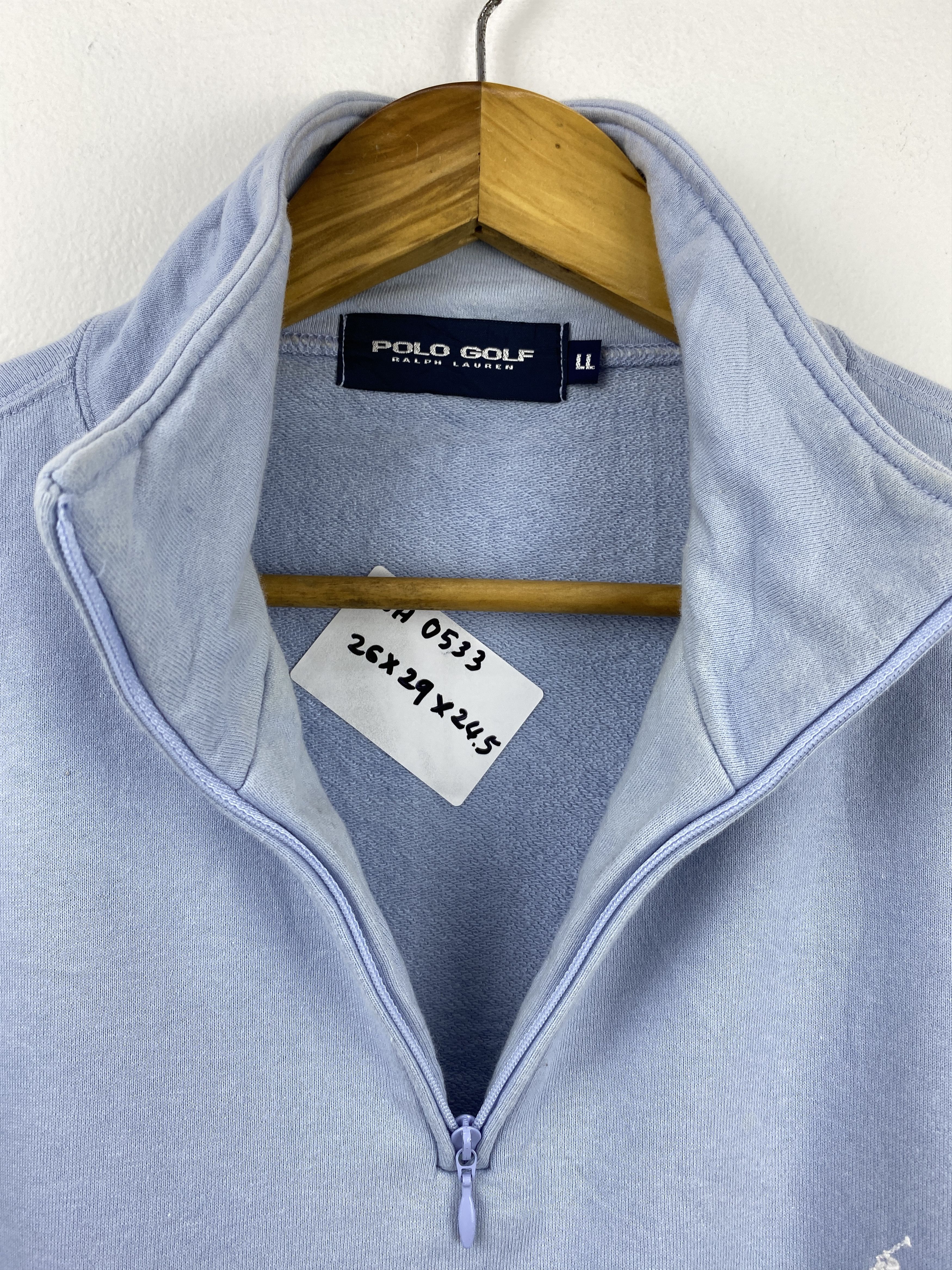 Polo Ralph Lauren Vintage 90s Polo Ralph Lauren Half Zipper Sweatshirt SH0533 Size US XL / EU 56 / 4 - 13 Thumbnail