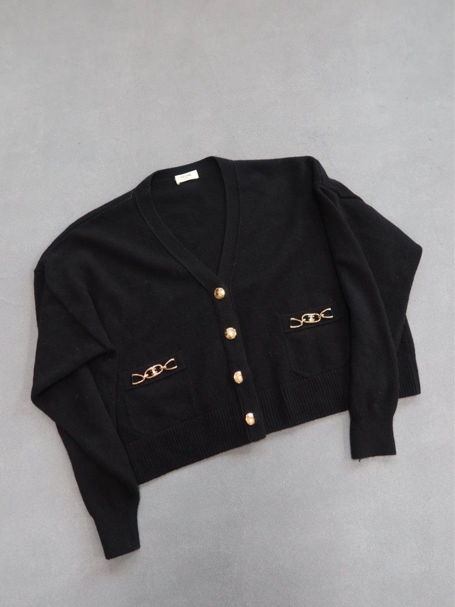 Celine CELINE Cashmere Cardigan Size M Size M / US 6-8 / IT 42-44 - 1 Thumbnail
