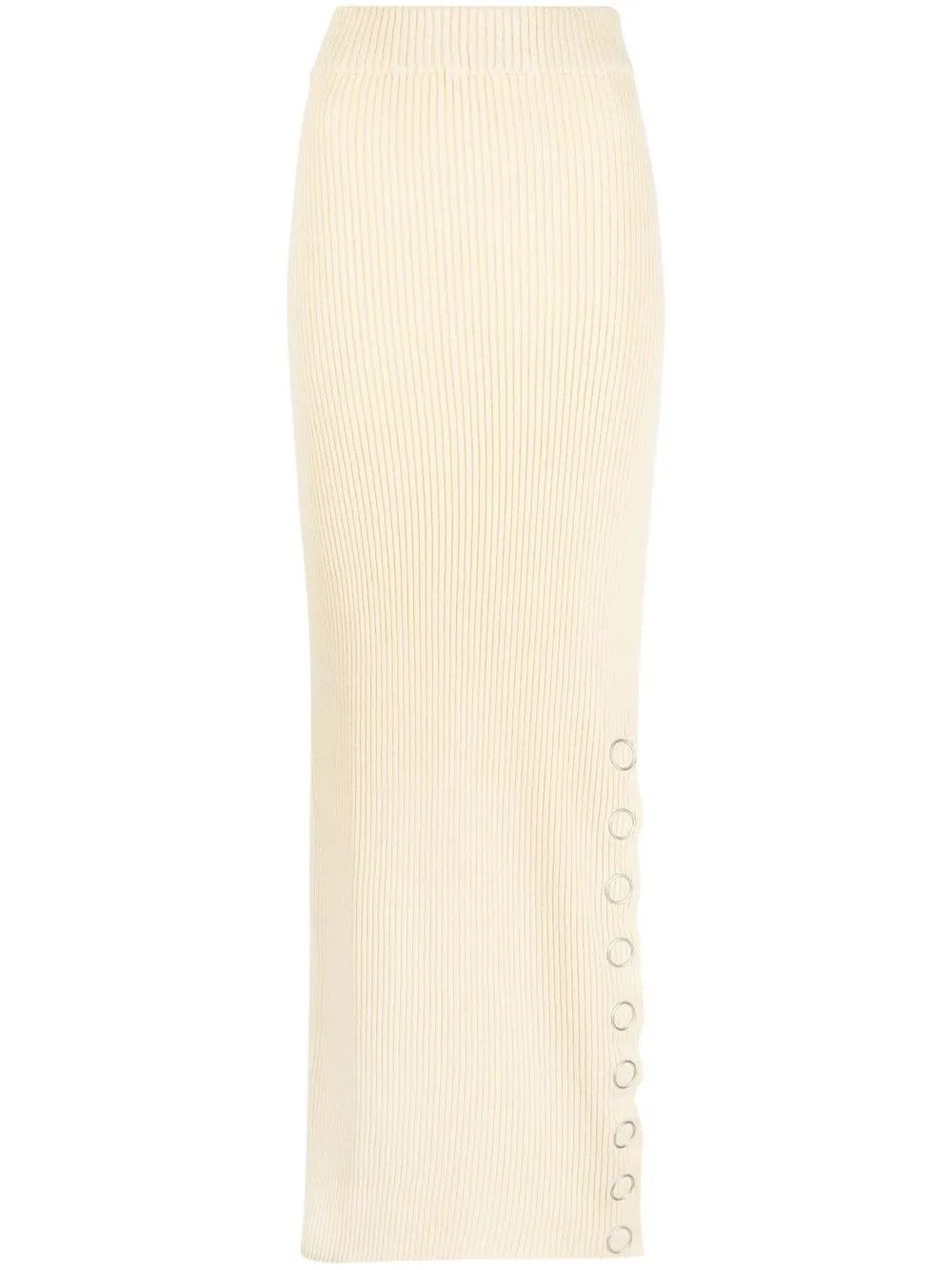 Jil Sander o1y1025 Maxi Skirt in Sand Size 27" / US 4 / IT 40 - 1 Thumbnail