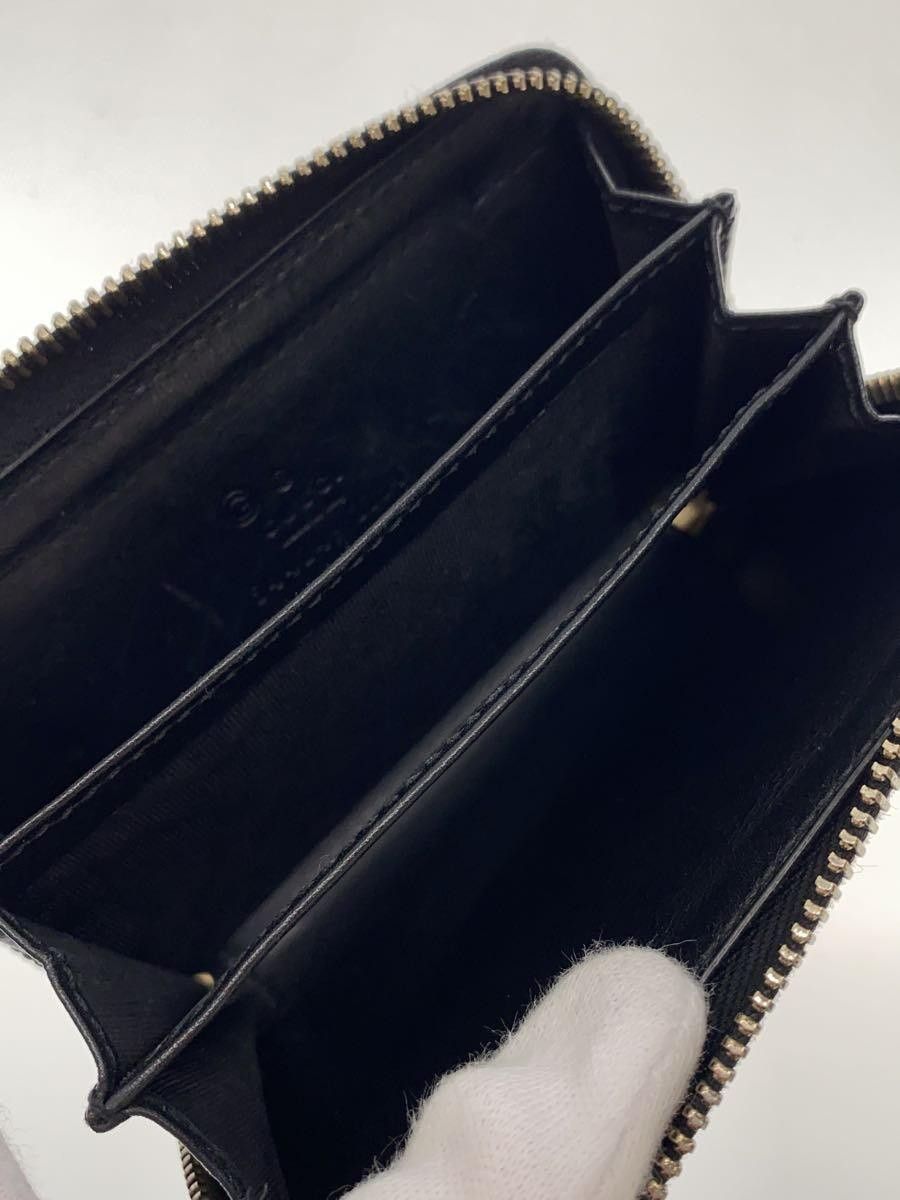 Gucci Gucci Micro Guccissima Leather Coin Case Black Size ONE SIZE - 4 Thumbnail