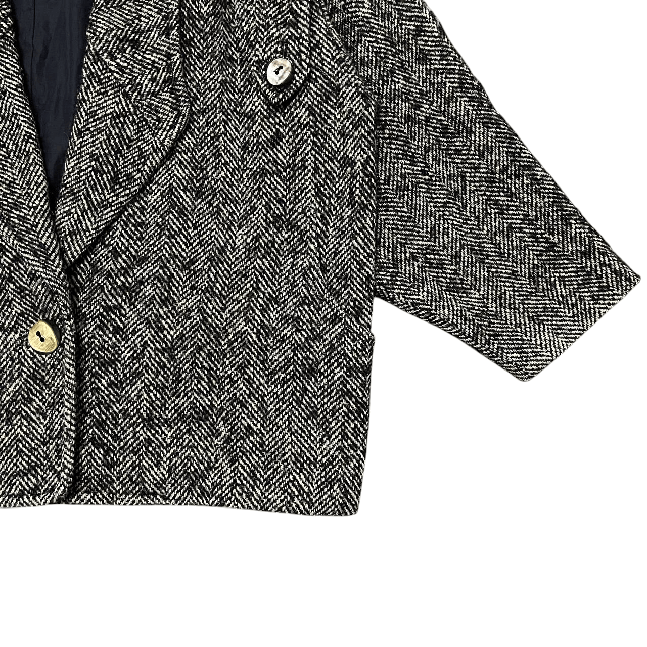 Issey Miyake Vintage 80's Shower Japanese Brand Wool Coat Size US M / EU 48-50 / 2 - 4 Thumbnail