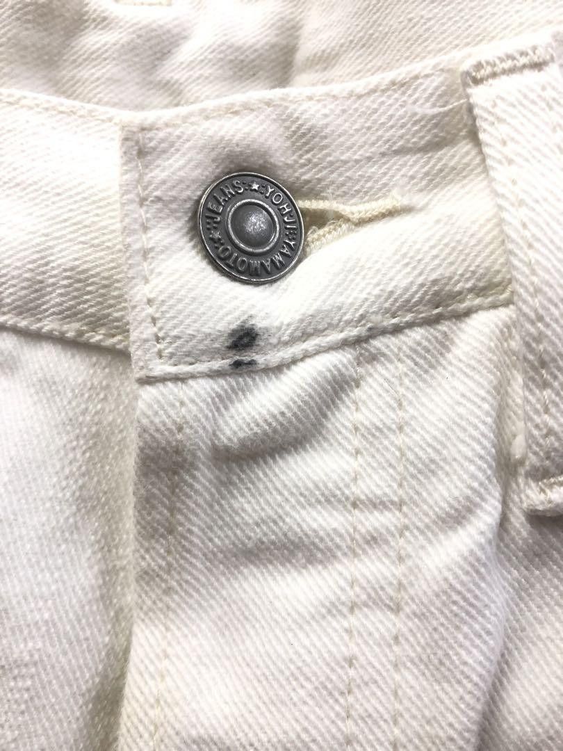 Yohji Yamamoto Yohji Yamamoto pants white denim Size US 29 - 3 Thumbnail