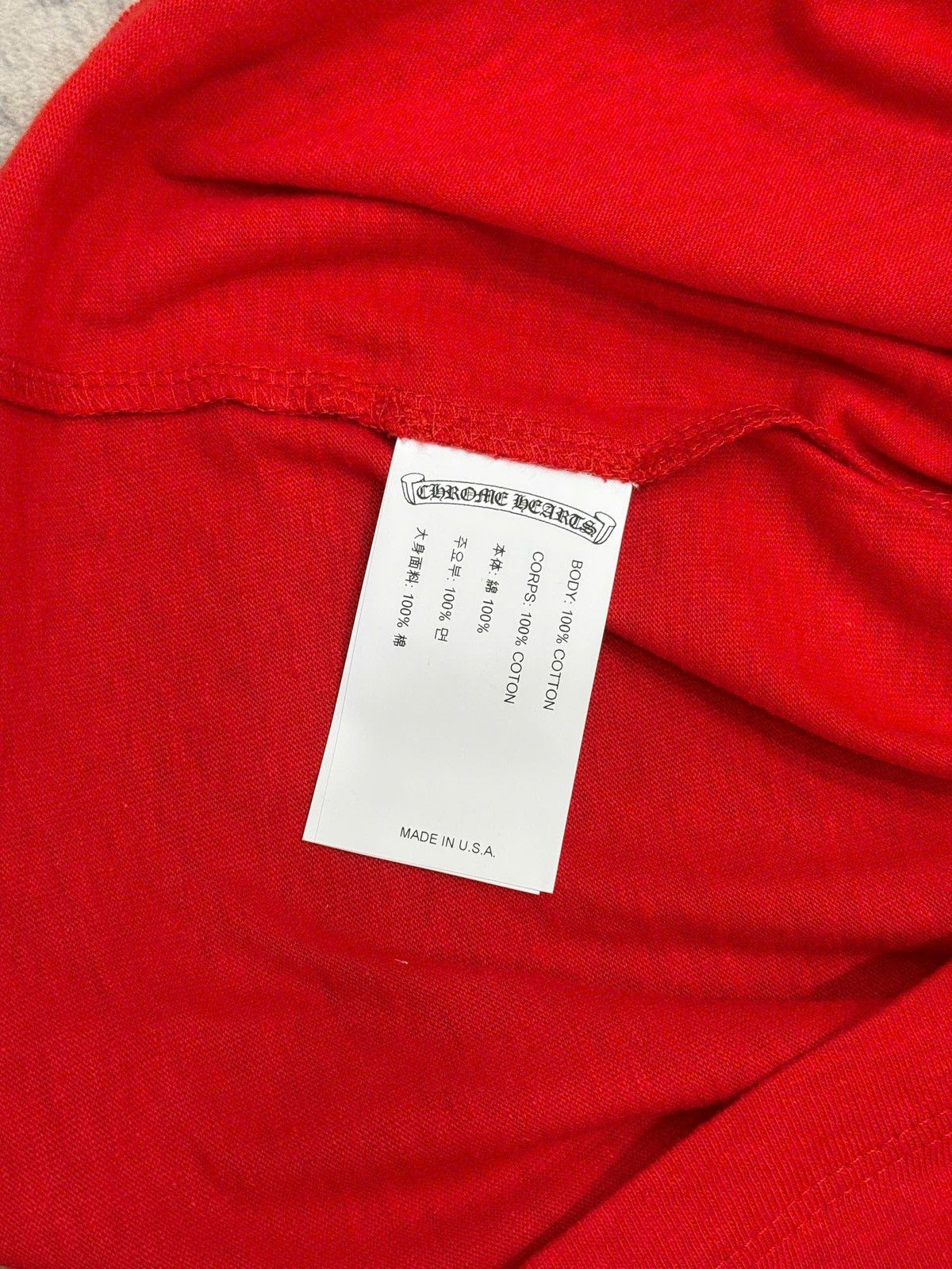 Chrome Hearts Chrome Hearts Roller Skate Horse Shoe Jersey L/S t-shirt red Size US XS / EU 42 / 0 - 5 Thumbnail