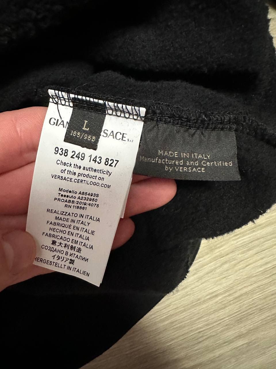 Versace Gianni Versace Black Sweatshirt Green Big Logo Size US L / EU 52-54 / 3 - 13 Thumbnail