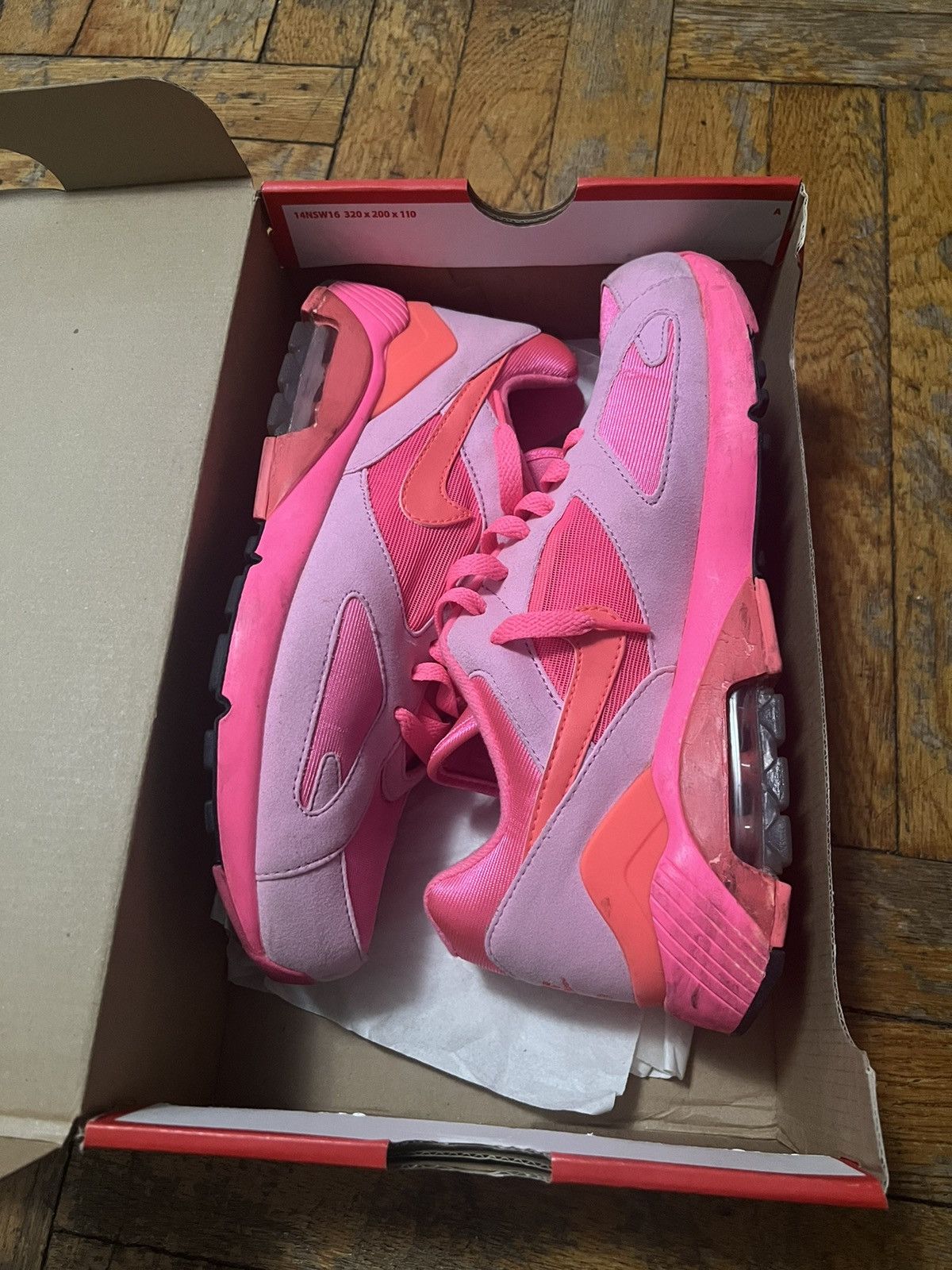 image of Cdg Cdg Cdg x Nike Cdg Air Max 180 Triple Pink Shoes, Men's