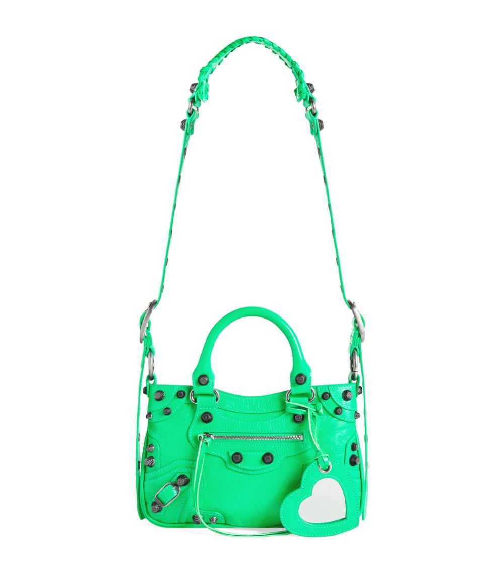 Balenciaga o1in1g0824 Size : OS / Neo Cagole Small Tote Bag in Green Size ONE SIZE - 1 Thumbnail