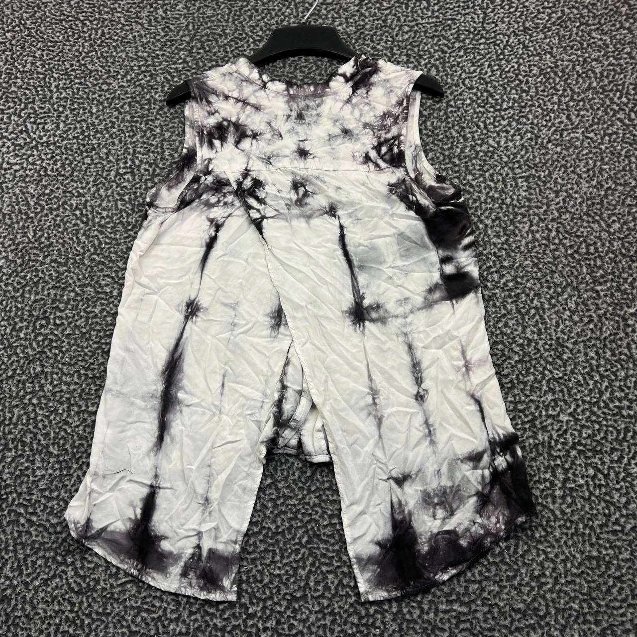 Rock & Republic Rock & Republic Womens S Tie Dye Button Up High Low Blouse Size S / US 4 / IT 40 - 2 Thumbnail