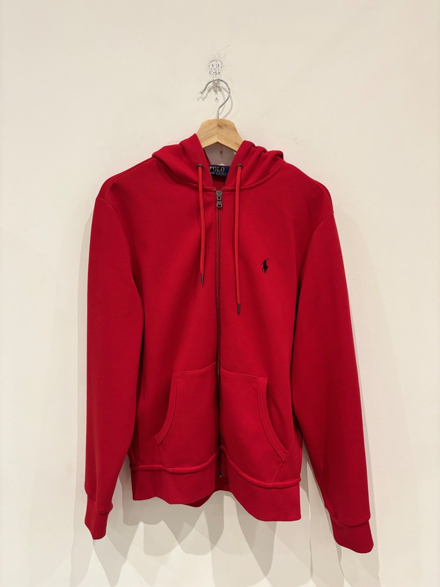 Ralph Lauren Polo Ralph Lauren Double Knit Full Zip Hoodie Red Size US M / EU 48-50 / 2 - 1 Thumbnail