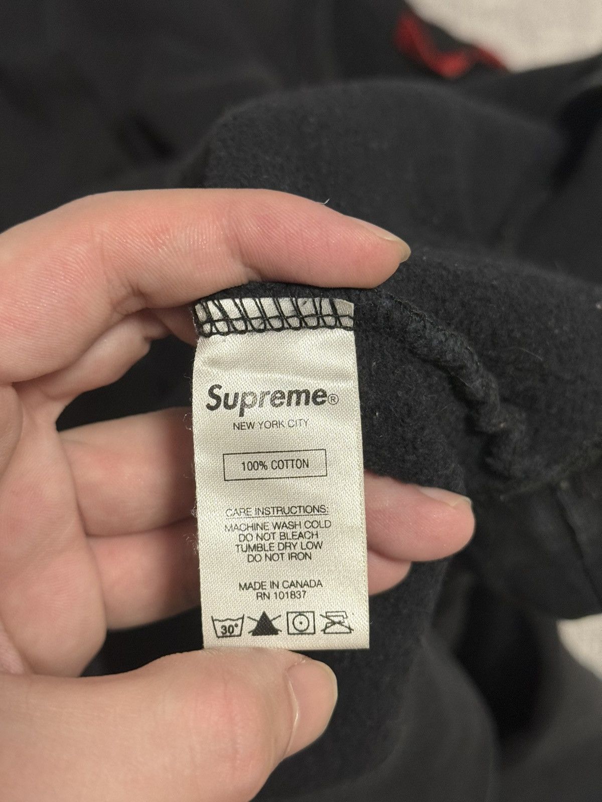 Supreme Supreme black small box crew crewneck Size US L / EU 52-54 / 3 - 6 Thumbnail