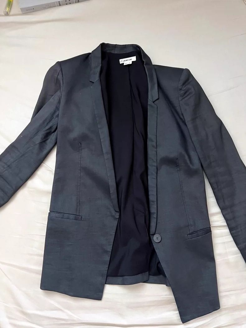 Helmut Lang HELMUT LANG size0 Narrow collar three-dimensional cut coat Size XS / US 0-2 / IT 36-38 - 1 Thumbnail