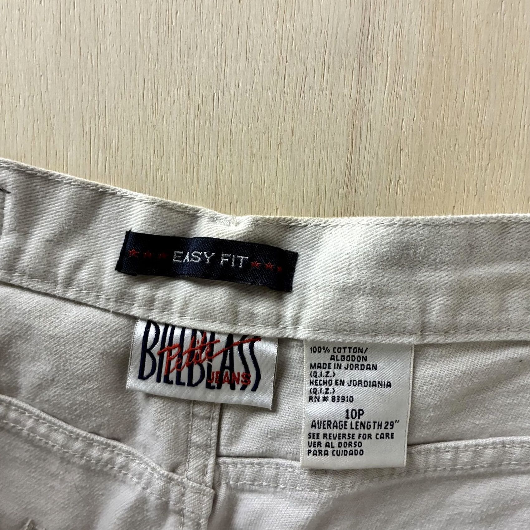 Bill Blass Bill Blass Jeans Womens 10P White Denim Straight Regular Cotton Light Wash Size 32" / US 10 / IT 46 - 2 Thumbnail