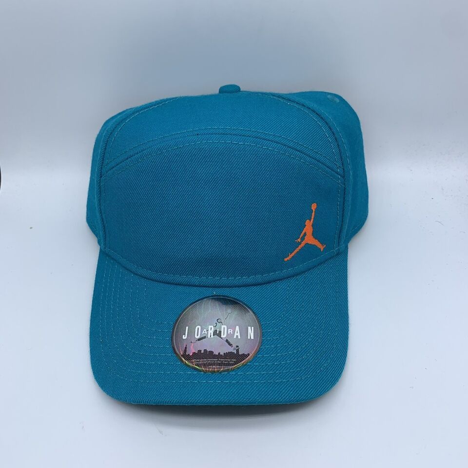 Air Jordan Hat Men Blue Aqua 8 Jumpman Strap Back Cap New