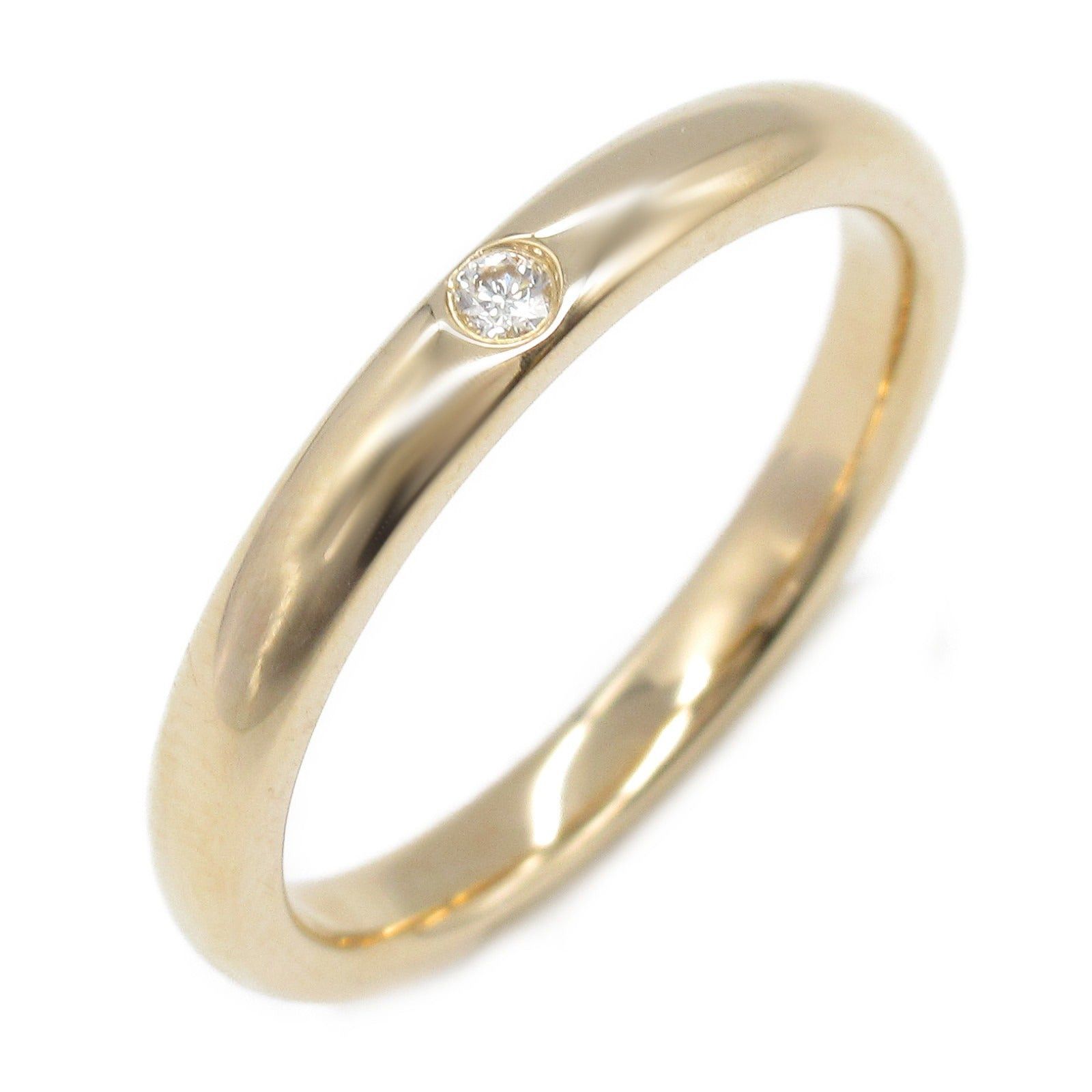 Tiffany & Co. Tiffany Co Stacking Band Ring 1Pd K18Pg (Pink Gold) Diamond Clear Size ONE SIZE - 1 Thumbnail