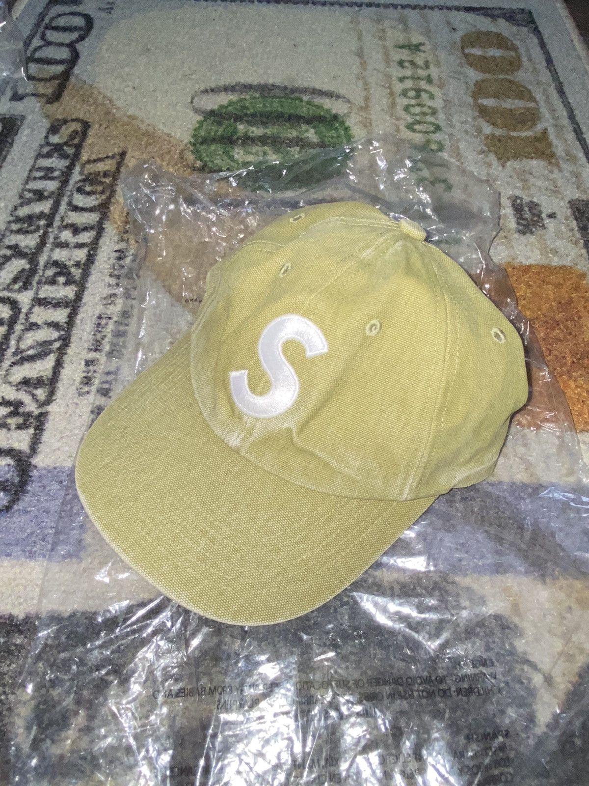 Supreme Supreme S Logo 6-panel Suede Olive FW16 | Grailed